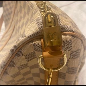 Damier azur 50 cm keepall